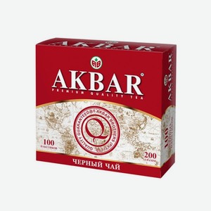 Чай Akbar Классическая серия, 100 пак по 2 г