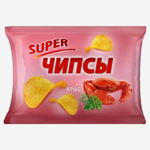 Чипсы картофельные Super краб, 300 г