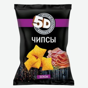 Чипсы пшеничные бекон 5Д, 200 г