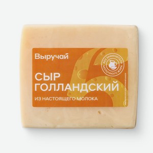 Сыр Выручай Голландский полутвёрдый 45% БЗМЖ
