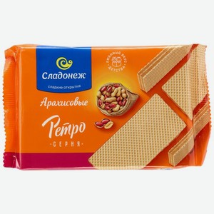 Вафли Сладонеж Арахисовые 240г
