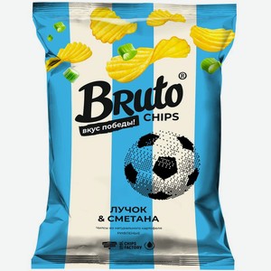 Чипсы Bruto Лучок и сметана картофельные 120г
