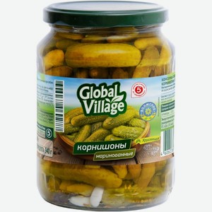 Огурцы Global Village корнишоны маринованные 720мл, 720 мл