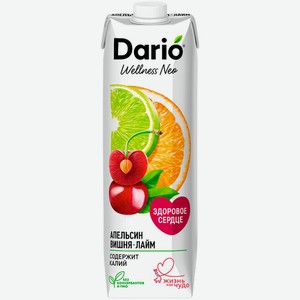 Нектар Dario Wellness Neo Апельсин, вишня, лайм 1л