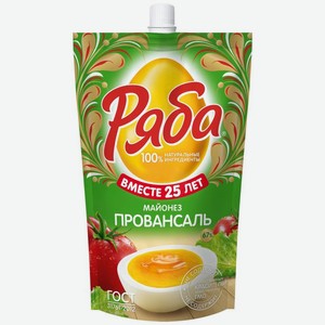 Майонез Ряба Провансаль 67% 350г, 372 мл
