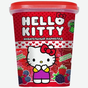 Мармелад Hello Kitty с натуральным соком со вкусом лесных ягод жевательный 180г, 180 г