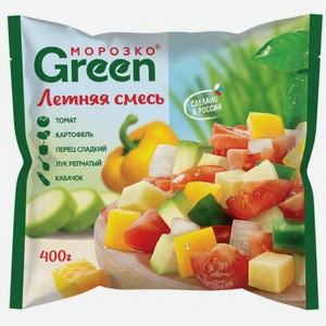 Смесь овощная Морозко Green Летняя замороженная, 400г, 400 г