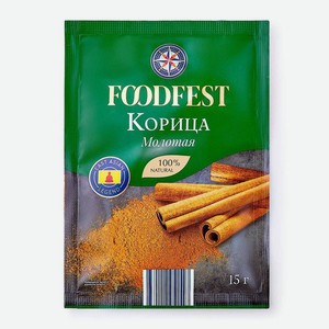 Корица FOODFEST молотая 15г