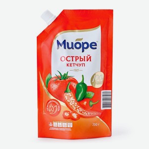 Кетчуп МИОРЕ Острый 350г
