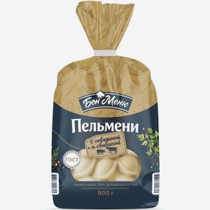 Пельмени БОН МЕНЮ Элитные замороженные 800г