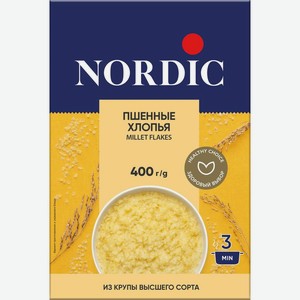 Хлопья Nordic пшенные 400г, 400 г