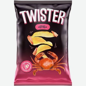 Чипсы Twister Картофель хрустящий Краб 130г, 130 г