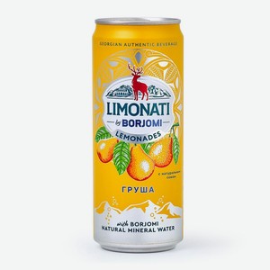 Лимонад Borjomi Limonati Груша газированный, 330мл, 330 мл