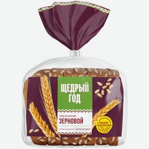 Хлеб ЩЕДРЫЙ ГОД зерновой ржано-пшеничный 300г