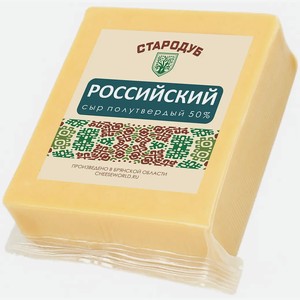 Сыр Стародуб Российский 50%