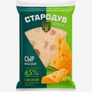 Сыр Стародуб Маасдам 45% 180г