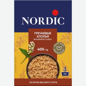 Хлопья Nordic гречневые 400г