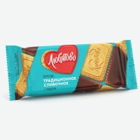Печенье сахарное "Традиционное сливочное" со вкусом сливок с глазурью, 338 гр.