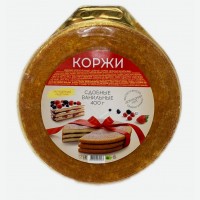КОРЖИ сдобные ванильные, 400 гр. Биско ООО