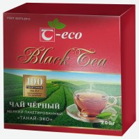 Чай черный "Т Эко" 100пак.* 2г б/я ООО Танай