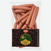 Сосиски Мубарак сочные из мяса птицы 1 сорт Халяль 1 кг