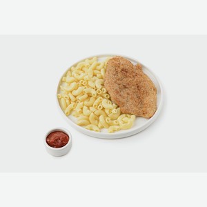Шницель куриный с пастой и томатным соусом 250 г