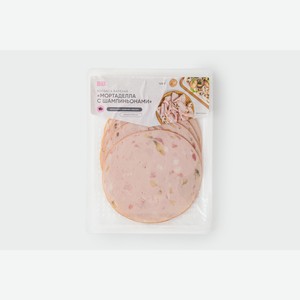 Колбаса вареная "Мортаделла с шампиньонами", нарезка 120 г