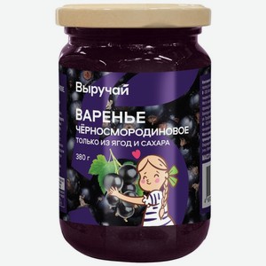 Варенье Выручай черная смородина 380 г