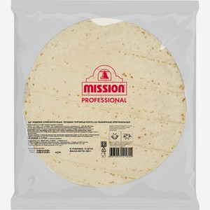 Тортильи пшеничные MISSION PROFESSION Оригинальные, 800г