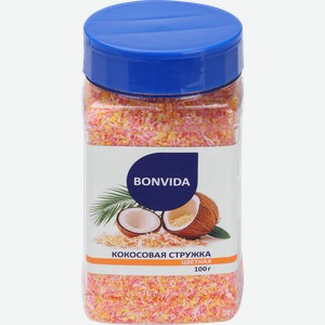 Стружка кокосовая BONVIDA Цветная, 100г