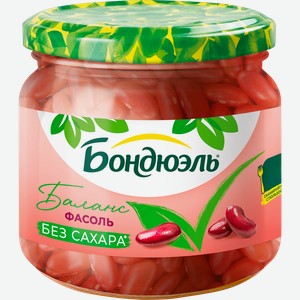 Фасоль красная БОНДЮЭЛЬ без сахара, 350мл
