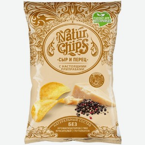 Картофель Natur Chips хрустящий со вкусом сыра и перца, 90г