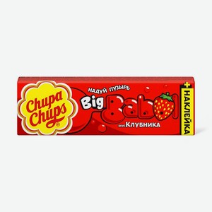 Жевательная резинка Chupa Chups Биг Бабол со вкусом клубники, 20г
