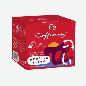Кофе жаренный молотый Coffeeway в саше, 75г