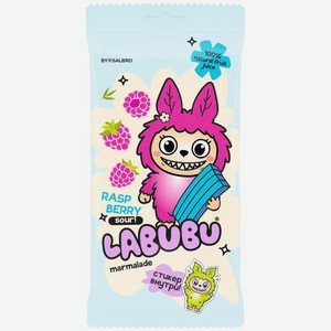 Мармелад Labubu кислый малиновый ремешок, 75г