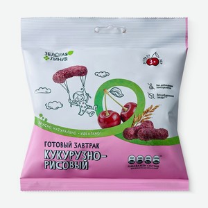 Завтрак готовый кукурузно-рисовый Зеленая линия, 20г