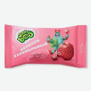 Попкорн Wizzyboo карамельный со вкусом йогурта и малины в глазури, 70г