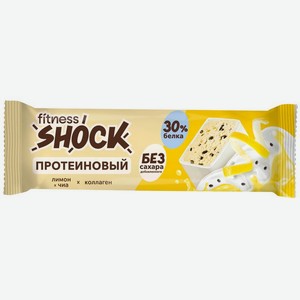 Батончик Fitnesshock лимон-чиа глазированный, 40г