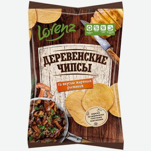 Чипсы Деревенские чипсы со вкусом жареных рыжиков, 100г