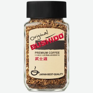 Кофе Bushido Original 100% натуральный растворимый сублимированный, 50г