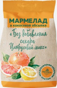 Мармелад Меренга желейный в кокосовой обсыпке Цитрусовый микс