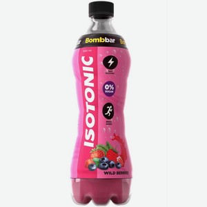 Напиток Bombbar Isotonic Лесные ягоды безалкогольный негазированный, 500 мл пластиковая бутылка