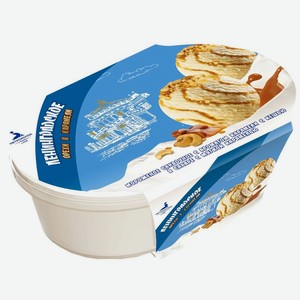Мороженое сливочное Ленинградское с мягкой карамелью и кешью в сахаре, 450г, ванночка 
