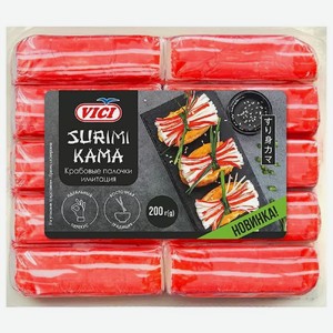 Палочки крабовые Vici Surimi Kama имитация пастеризованные, 200г
