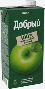 Нектар Добрый Фермерские яблочки Яблоко 2л