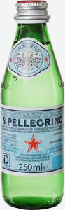 Вода минеральная S. Pellegrino лечебно-столовая газированная, 0.25 л, стеклянная бутылка