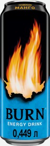 Напиток энергетический Burn манго 449 мл, банка