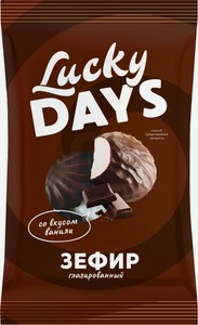 Зефир Lucky Days Ваниль глазированный, 175 г