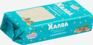 Халва подсолнечная Мишкино счастье неглазированная с арахисом, 500г