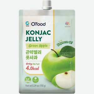Желе O'Food Дэсанг Конняку питьевое со вкусом зелёного яблока, 150 г